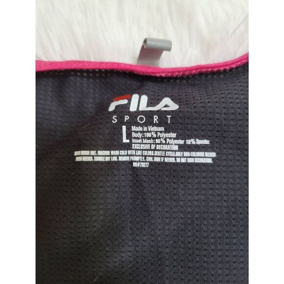 Fila Sport Size Large Active Wear Sleeveless Tank Top Gray with MultiColors and - Picture 4 of 5